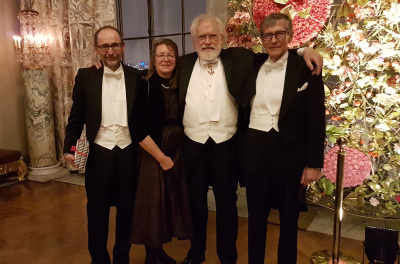 Na zdjęciu od lewej: Harald Weinfurter, Claudia Keller, Anton Zeilinger i Marek Żukowski