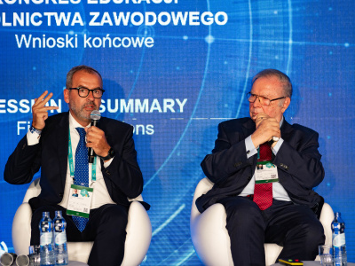 Prof. Piotr Stepnowski i prof. Krzysztof Zanussi