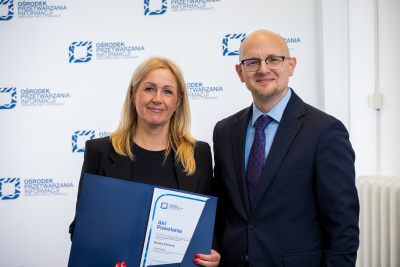 Monika Zientara z powołaniem do Zespołu Roboczego OPI