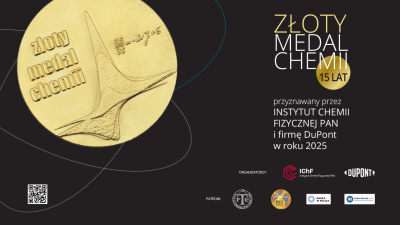 Baner Złoty Medal Chemii z logotypami