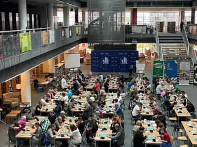 Mistrzostwa w scrabble - widok sali