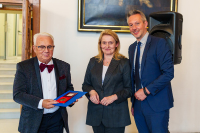 Prof. W. Tłokiński, prof. U. Patocka-Sigłowy, prof. M. Harciarek