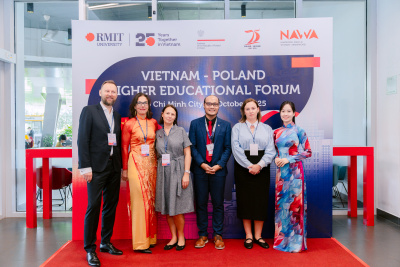 Prezentacja projektu NAWA ASPIC w ramach Vietnam-Poland Higher Educational Forum na Uniwersytecie RMIT w Sajgonie 