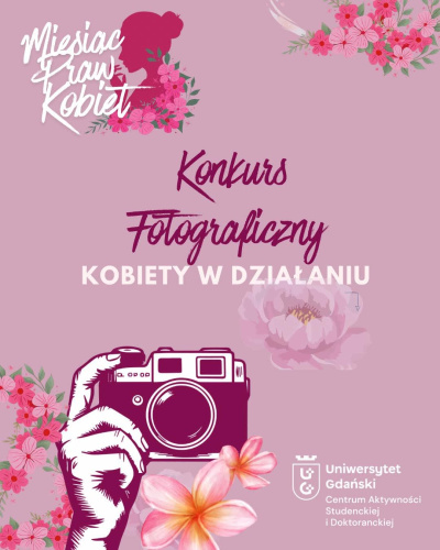 Plakat promujący konkurs Kobiety w działaniu