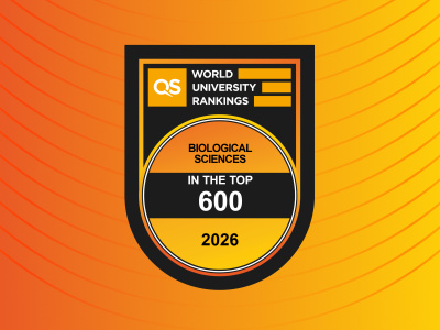 Odznaka z pozycją rankingową UG w QS WUR by subject: biological sciences