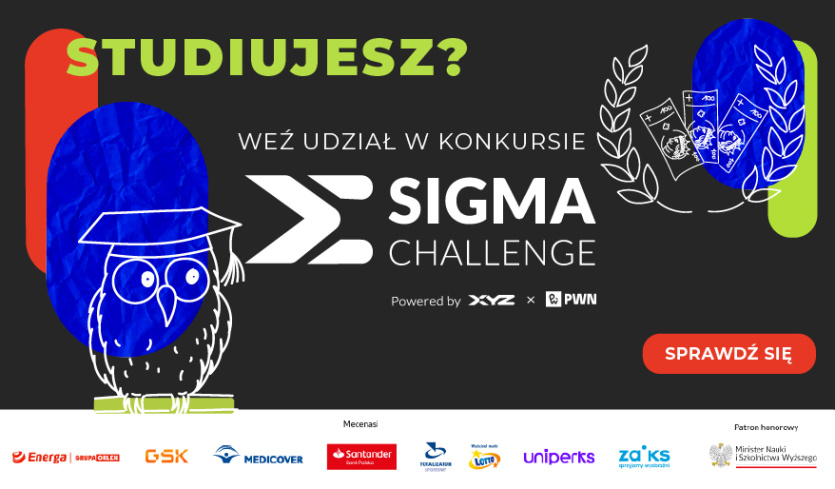 grafika promująca konkurs sigma challenge
