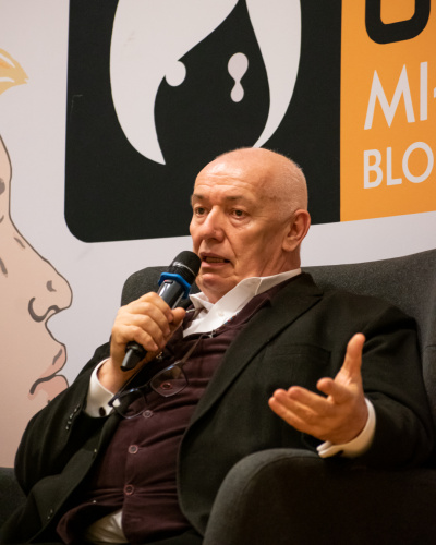 Marek Brodzki podczas spotkania w DKF UG