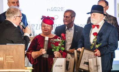 Krystyna i Stefan Chwin podczas wręczenia nagród Pomorzanin Roku 2025; fot. Karol Makurat/Zawsze Pomorze