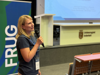 dr hab. inż. Aneta Skaradzińska na V Sympozjum Bakteriofagowym na UG, fot. Agnieszka Beck/FRUG