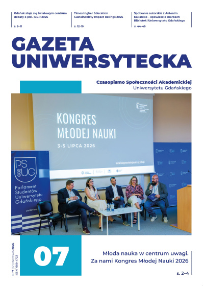 okładka wrześniowego numeru Gazety Uniwersyteckiej