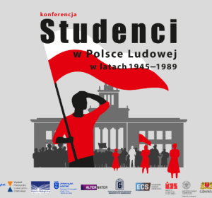 Grafika konferencja Studenci w Polsce Ludowej