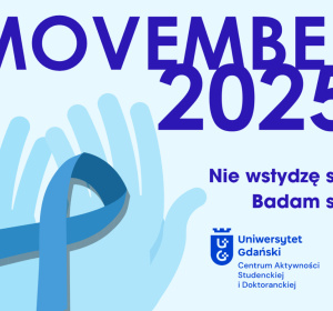 Grafika w błękitno-niebieskiej tonacji: Movember 2025