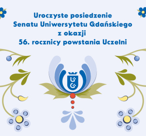 Kafel z motywami kaszubskimi - Uroczyste posiedzenie Senatu UG z okazji 56. rocznicy powstania uczelni