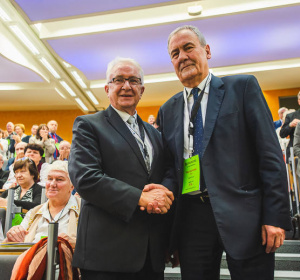 Prof. Edmund Wittbrodt i  Jan Wyrowiński