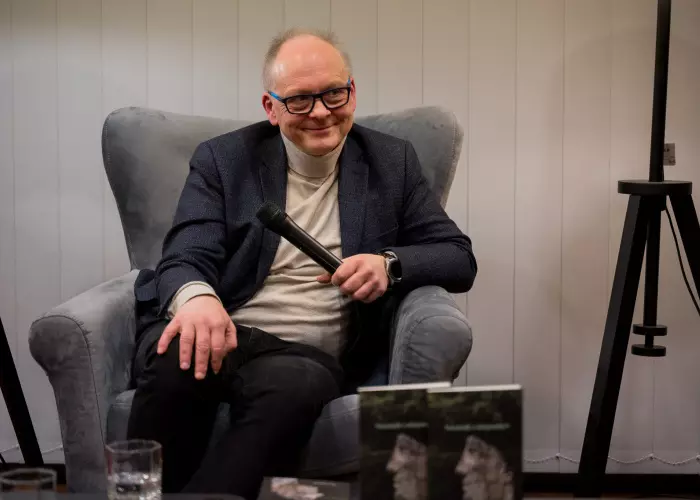 Spotkanie autorskie z prof. Piotrem Bojarskim w Bibliotece UG - relacja