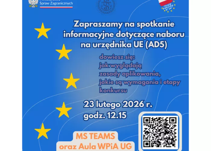 Konkurs dla studentów i absolwentów na podstawowe stanowiska merytoryczne w instytucjach UE - spotkanie informacyjne