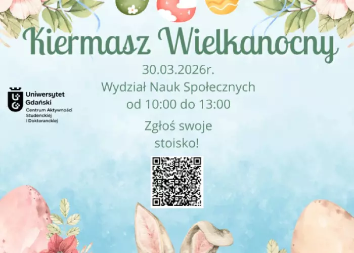 Wielkanocny kiermasz społeczności akademickiej UG. Zapraszamy do zgłaszania stoisk!