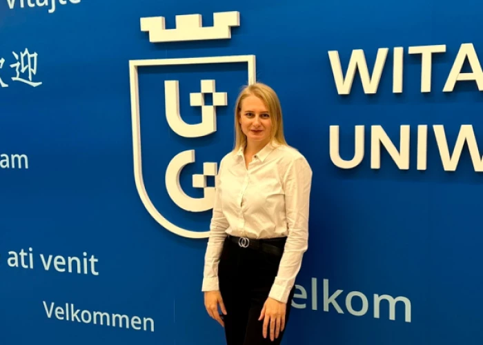 Ilustracja: KRASP and Elsevier scholarship holders at the University of Gdańsk. An interview with dr Halyna Alekseievska
