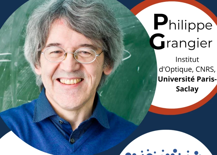 Ilustracja: Public lecture by prof. Philippe Grangier at the Faculty of Mathematics, Physics and Informatics