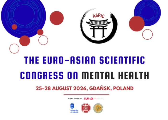 Ilustracja: Mental health without borders - Euro-Asian Scientific Congress on Mental Health at the University of Gdańsk as part of a NAWA-funded project