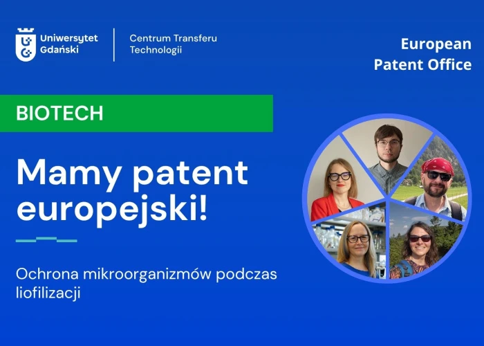 Ilustracja: European patent awarded to researchers from the University of Gdańsk for an invention protecting microorganisms during freeze-drying