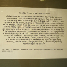Fragment Wystawy „Czesław Miłosz. Poeta i prawnik”