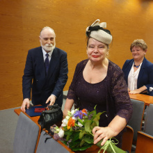 Troje profesorów Uniwersytetu Gdańskiego otrzymało Medale Uniwersytetu Gdańskiego na posiedzeniu Senatu Uniwersytetu Gdańskiego - 3