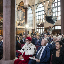 Uroczystość nadania doktora honoris causa dr. Thomasowi Bachowi w Dworze Artusa, fot. K. Mystkowski/KFP