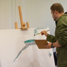 Wernisaż wystawy malarstwa Denisa Chyżawskiego "Echo absolutu"