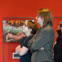 Wernisaż wystawy Tryptyk: Eros | Tanatos | Logos w Bibliotece UG, fot. B. Jętczak 2