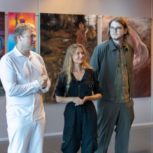 Wernisaż wystawy Tryptyk: Eros | Tanatos | Logos w Bibliotece UG, fot. B. Jętczak 11