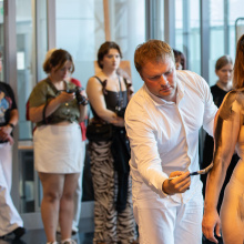 Wernisaż wystawy Tryptyk: Eros | Tanatos | Logos w Bibliotece UG, fot. B. Jętczak 16