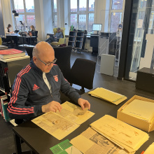 Dr Karol Szymański na kwerendzie badawczej w Kopenhadze, fot. Archiwum prywatne