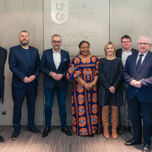 Leymah Gbowee with the Authorities of the UG
