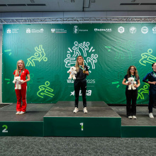 Podium podczas Akademickich Mistrzostw Europy w sportach walki - Warszawa, 21-25.08.2025