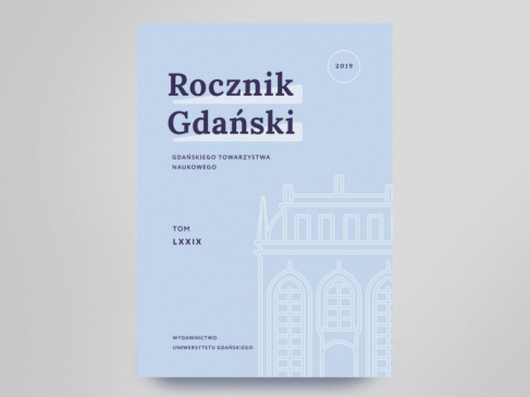 Skan okładki 79. nr Rocznika Gdańskiego