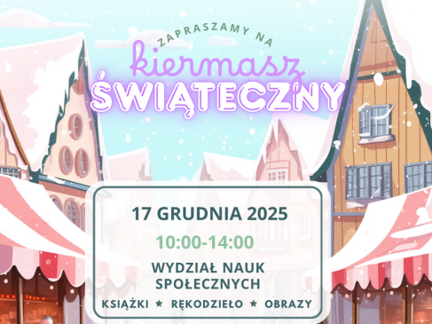 Grafika Zapraszamy na kiermasz świąteczny 17 grudnia