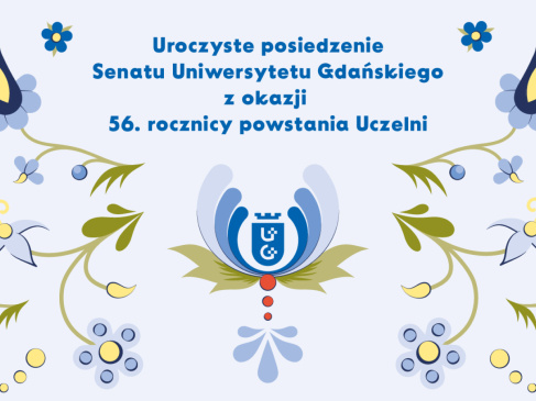 Kafel z motywami kaszubskimi - Uroczyste posiedzenie Senatu UG z okazji 56. rocznicy powstania uczelni