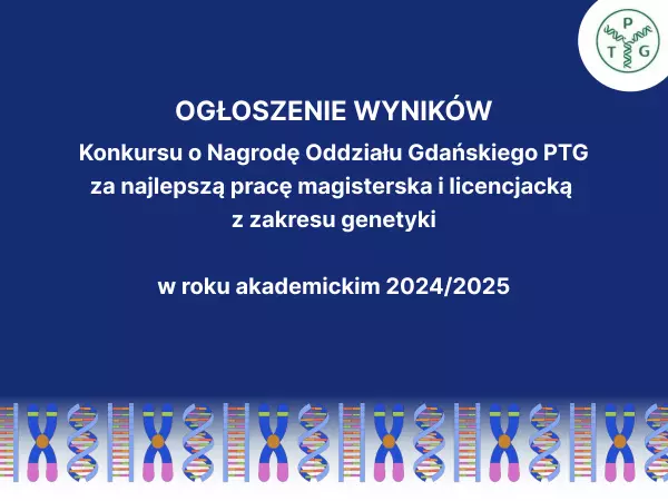 Kafel ogłoszenie wyników konkursu o Nagrodę Oddziału Gdańskiego PTG