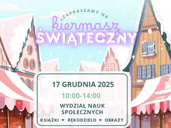 Grafika Zapraszamy na kiermasz świąteczny 17 grudnia