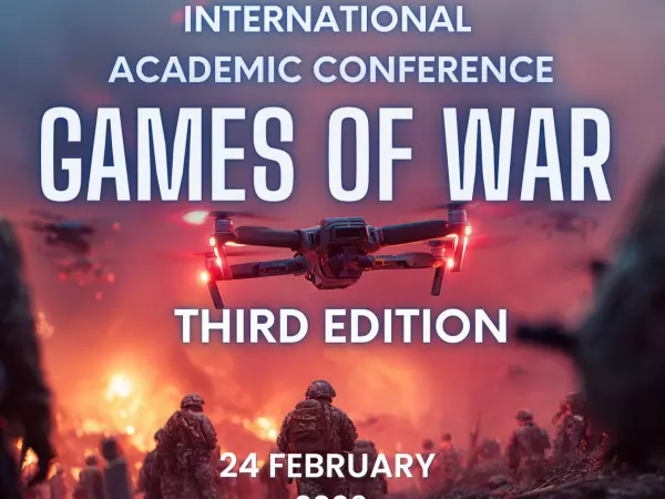 Fragment plakatu International Academic Conference Games of War