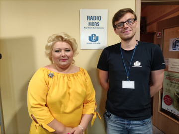 Ewa Kulikowska i redaktor naczelny Radia MORS Karol Stachowicz