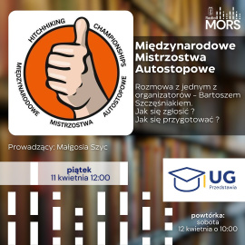 Grafika zapowiadająca audycję