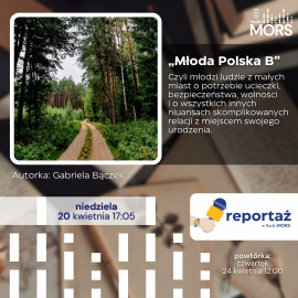 Grafika zapowiadająca audycję