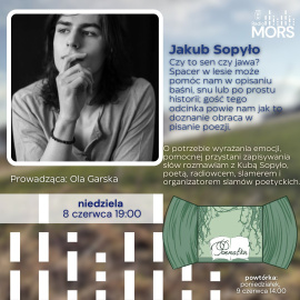 Grafika zapowiadająca audycję