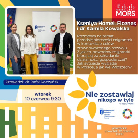 Grafika zapowiadająca audycję