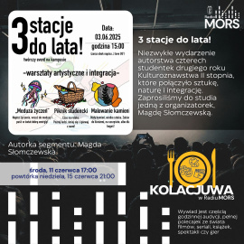 Grafika zapowiadająca audycję