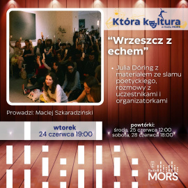 Grafika zapowiadająca audycję