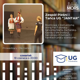 Grafika zapowiadająca audycję