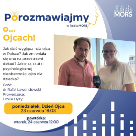 Grafika zapowiadająca audycję